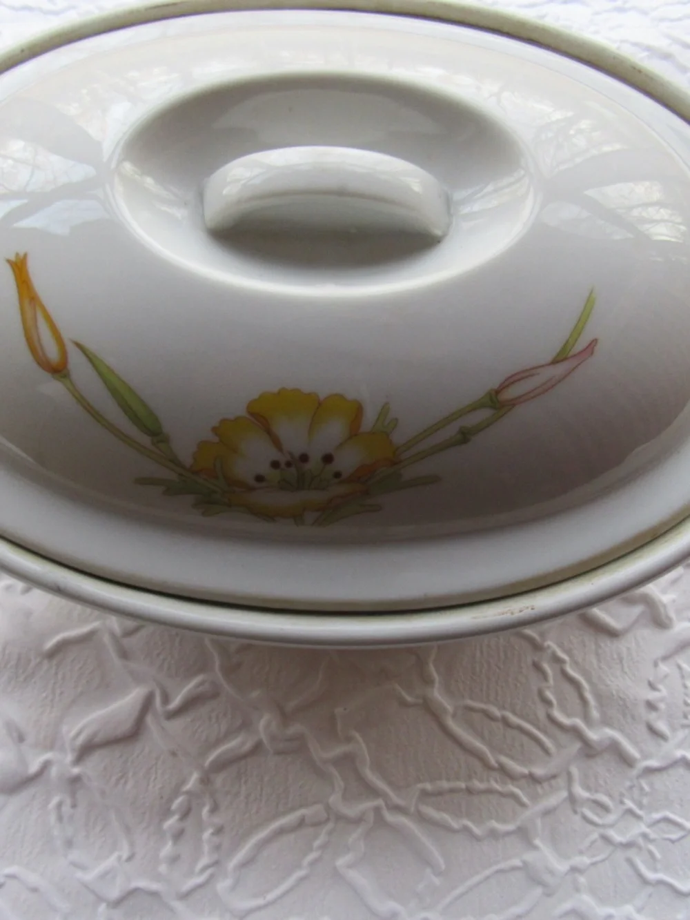 Vintage TOSCANY Fine China Jessica Serving Dish Casserole Lid Oven table Japan 9